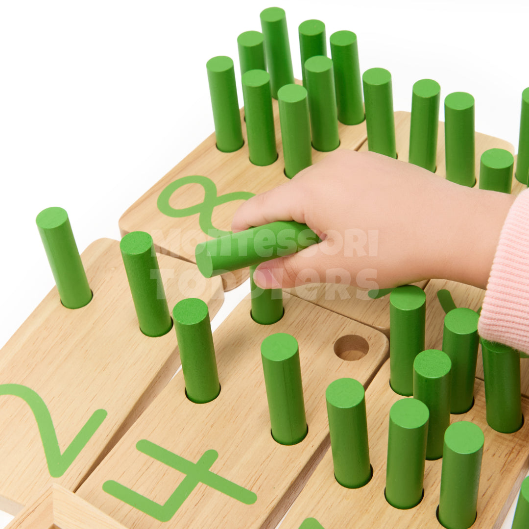 Toddlers Math Stick Board