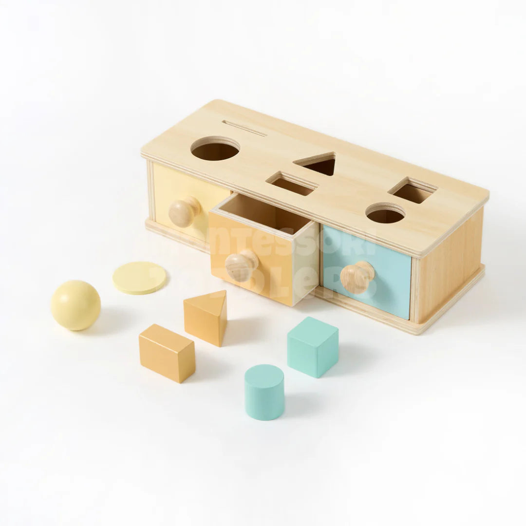 Toddlers Object Permanence Box - Watch, Drop, Discover