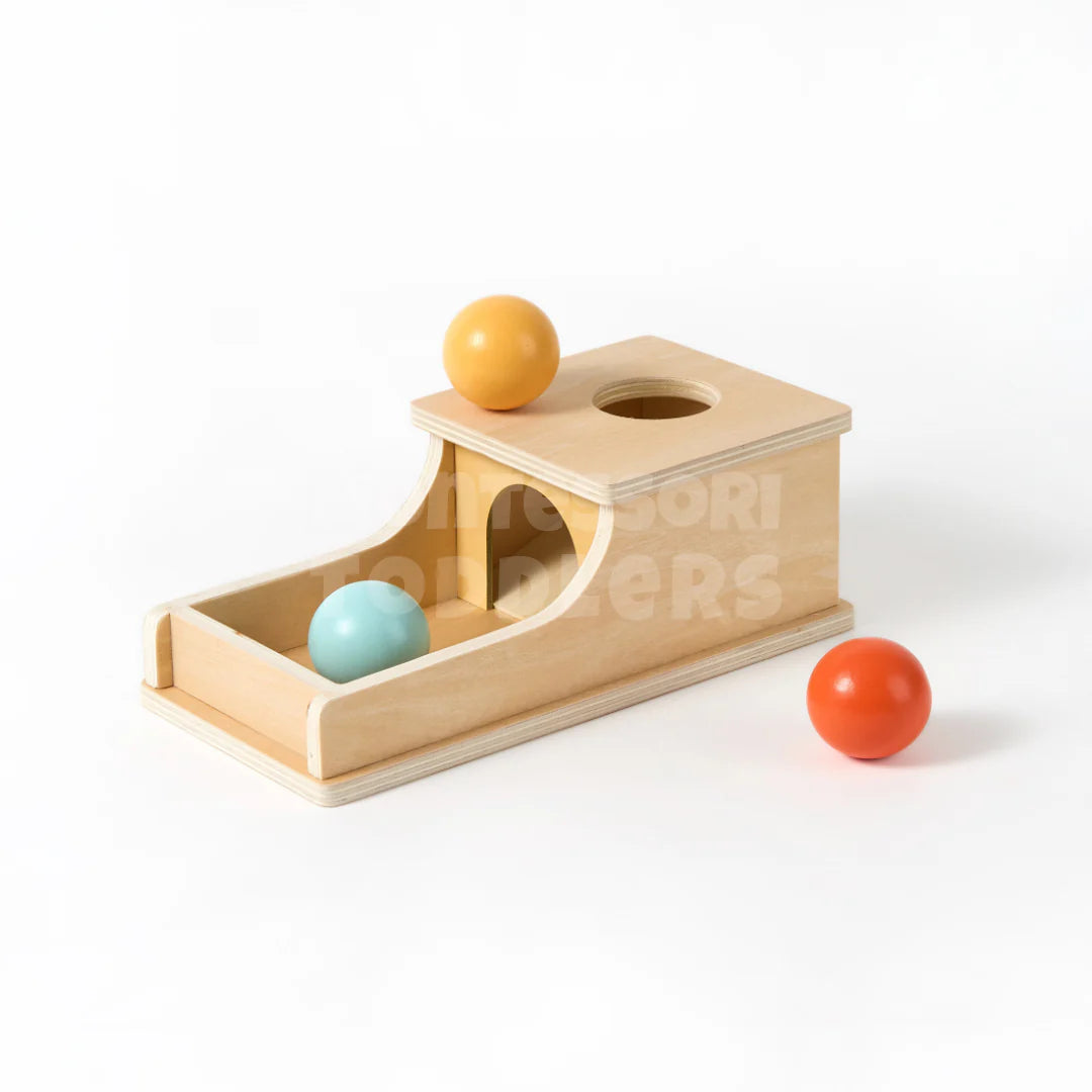 Toddlers Object Permanence Box - Watch, Drop, Discover