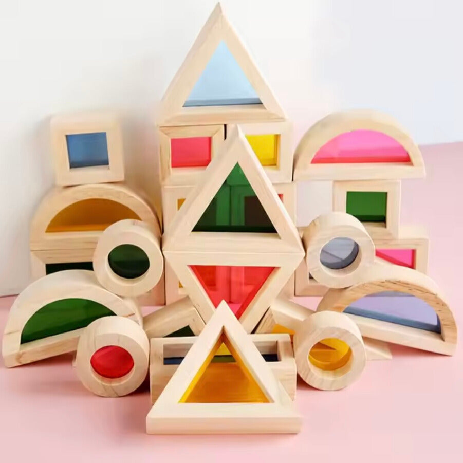 Toddlers Wooden Rainbow Puzzle