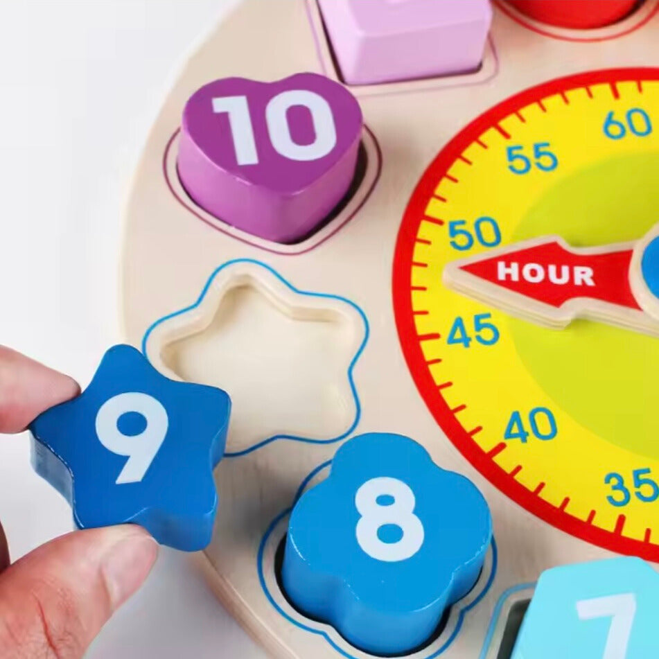 Toddlers Wooden Learning Clock