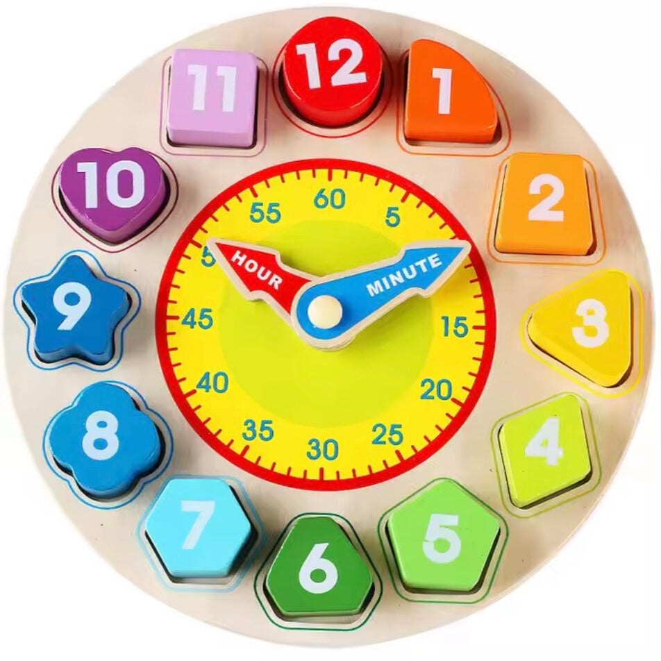 Toddlers Wooden Learning Clock