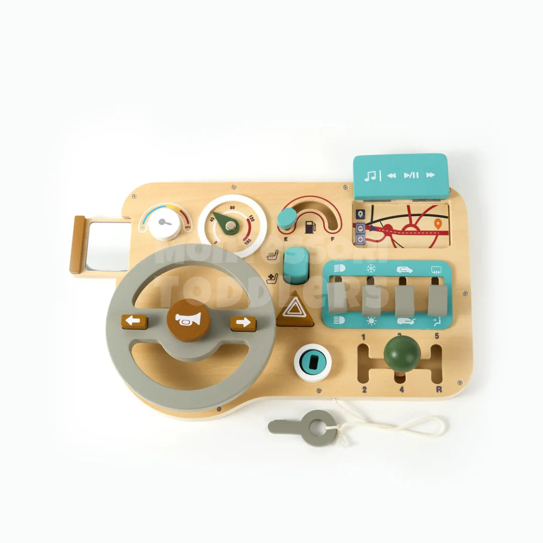 Toddlers Wooden Steering Wheel - Guida l'immaginazione del tuo bambino in avanti