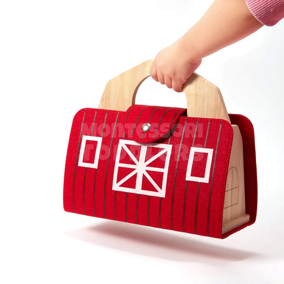 Toddlers Wooden Travel Farm