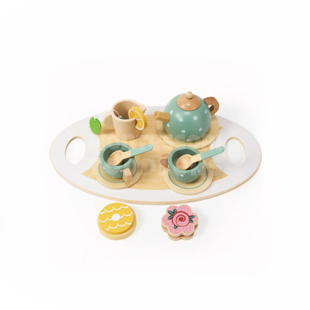 Toddlers Wooden Afternoon Tea Set