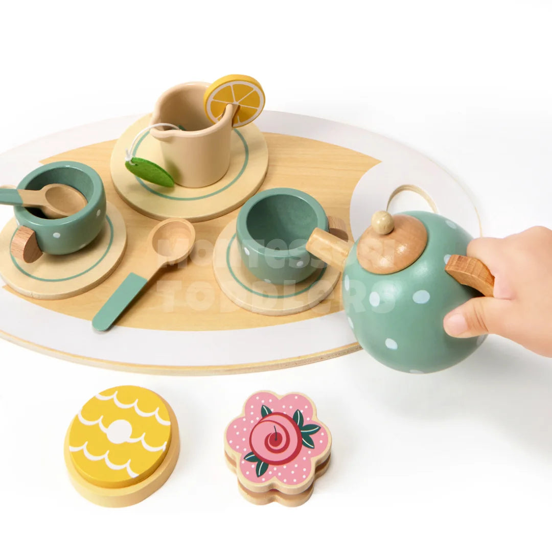 Toddlers Wooden Afternoon Tea Set