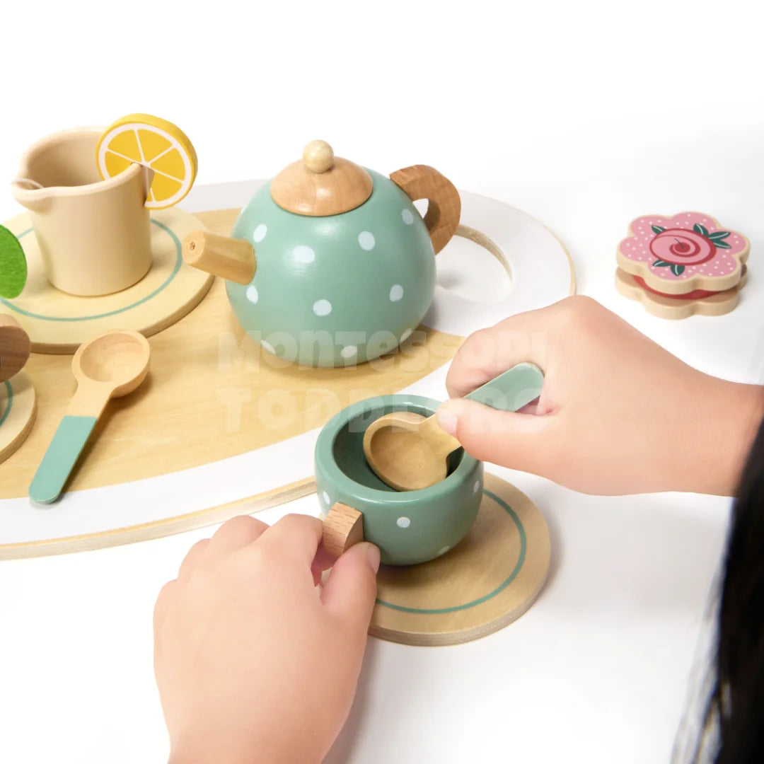 Toddlers Wooden Afternoon Tea Set
