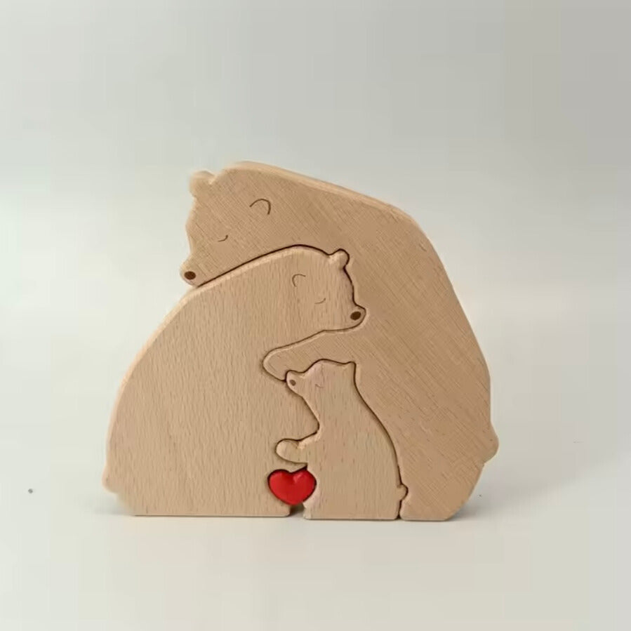 Toddlers Wooden Hugging Bears