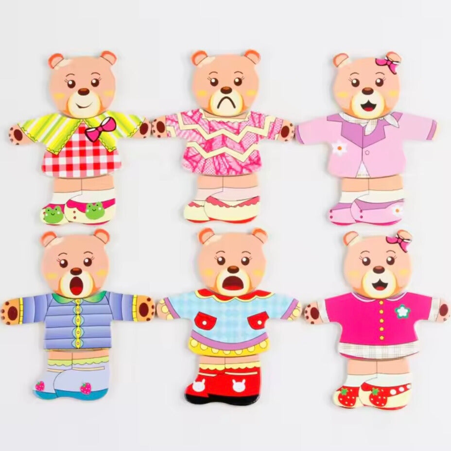 Toddlers Wooden Bear Puzzle