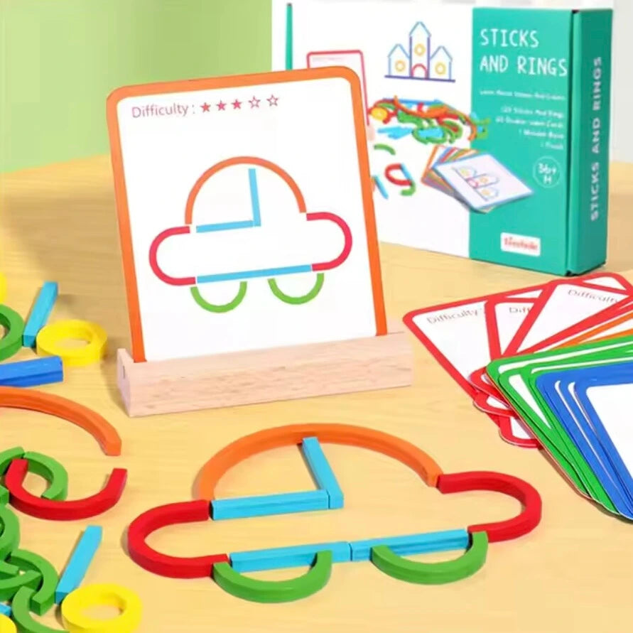 Toddlers Stick & Rings Puzzle