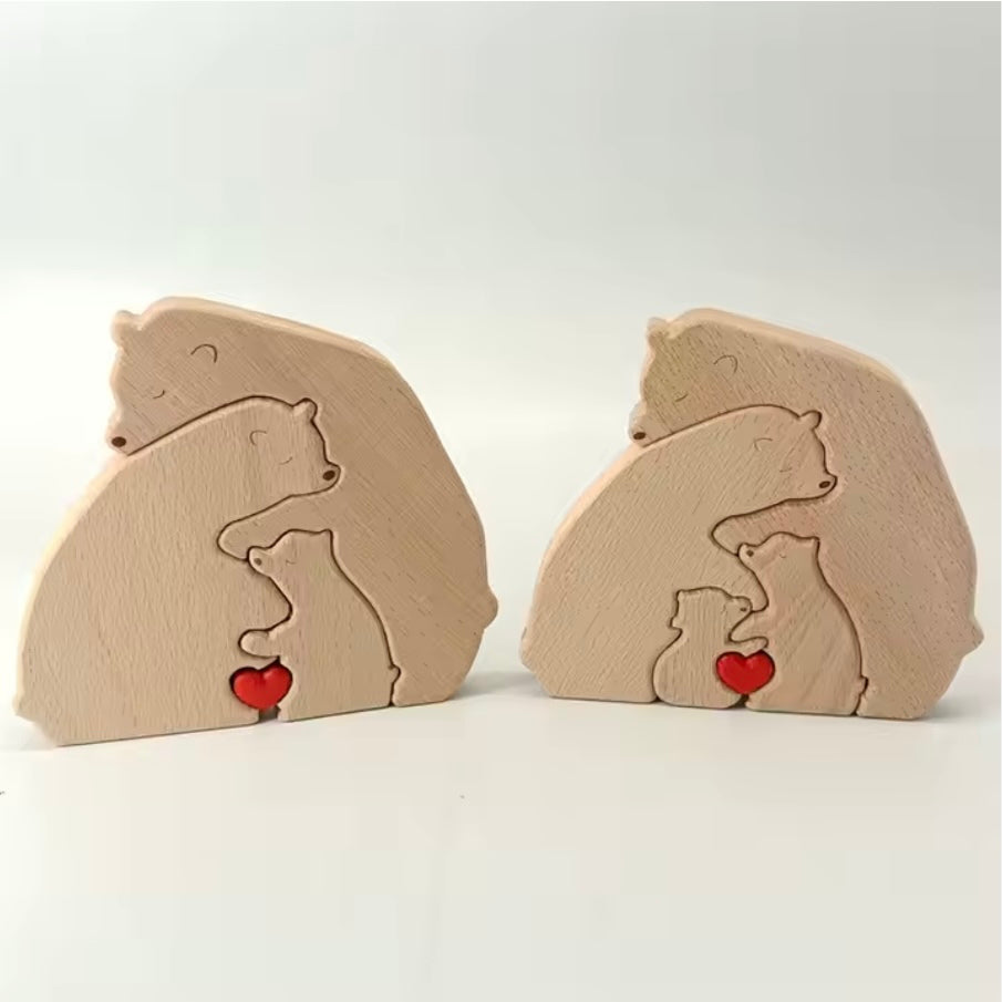 Toddlers Wooden Hugging Bears