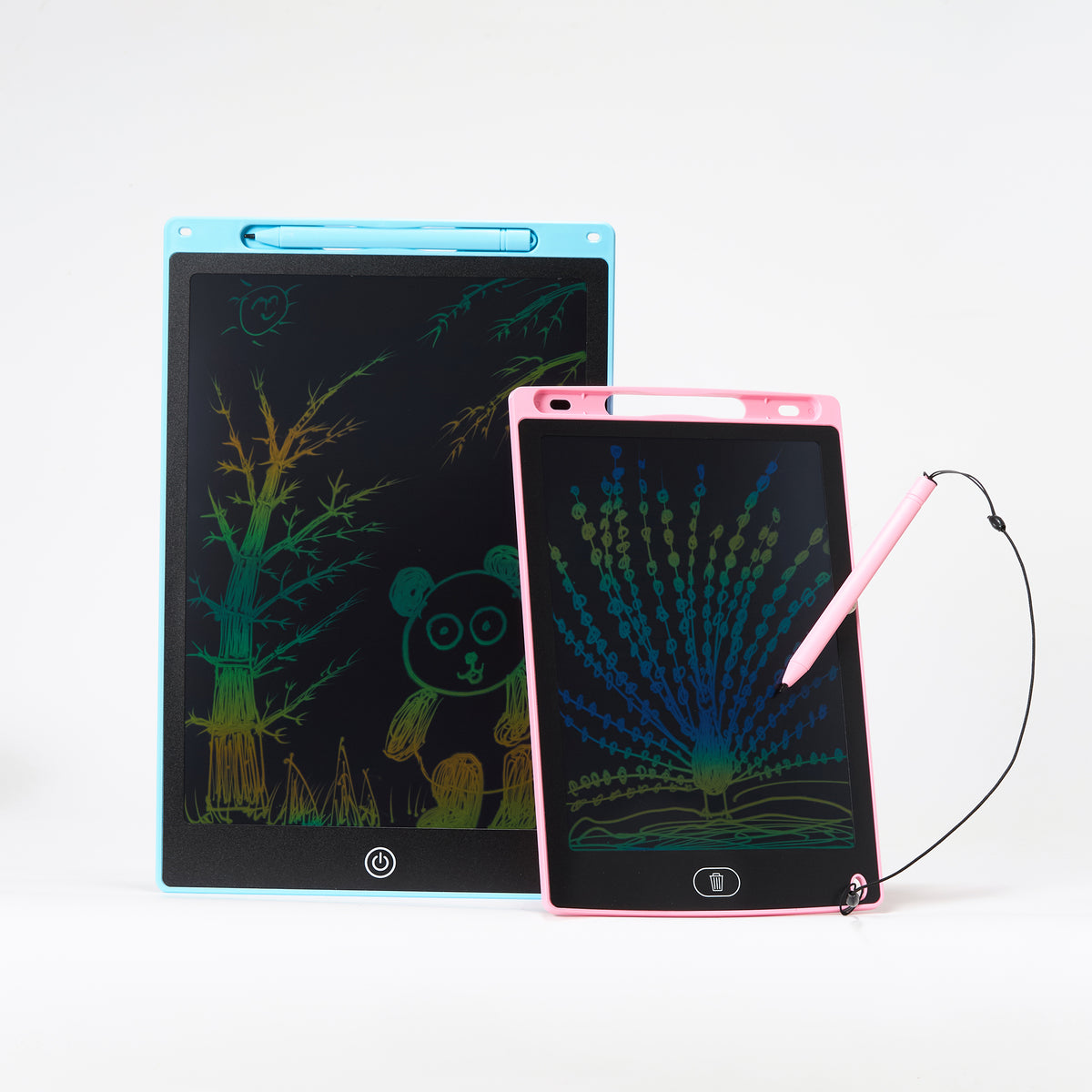 Toddlers Tablet LCD drawing tablets, 12 inch blue and 8.5 inch pink