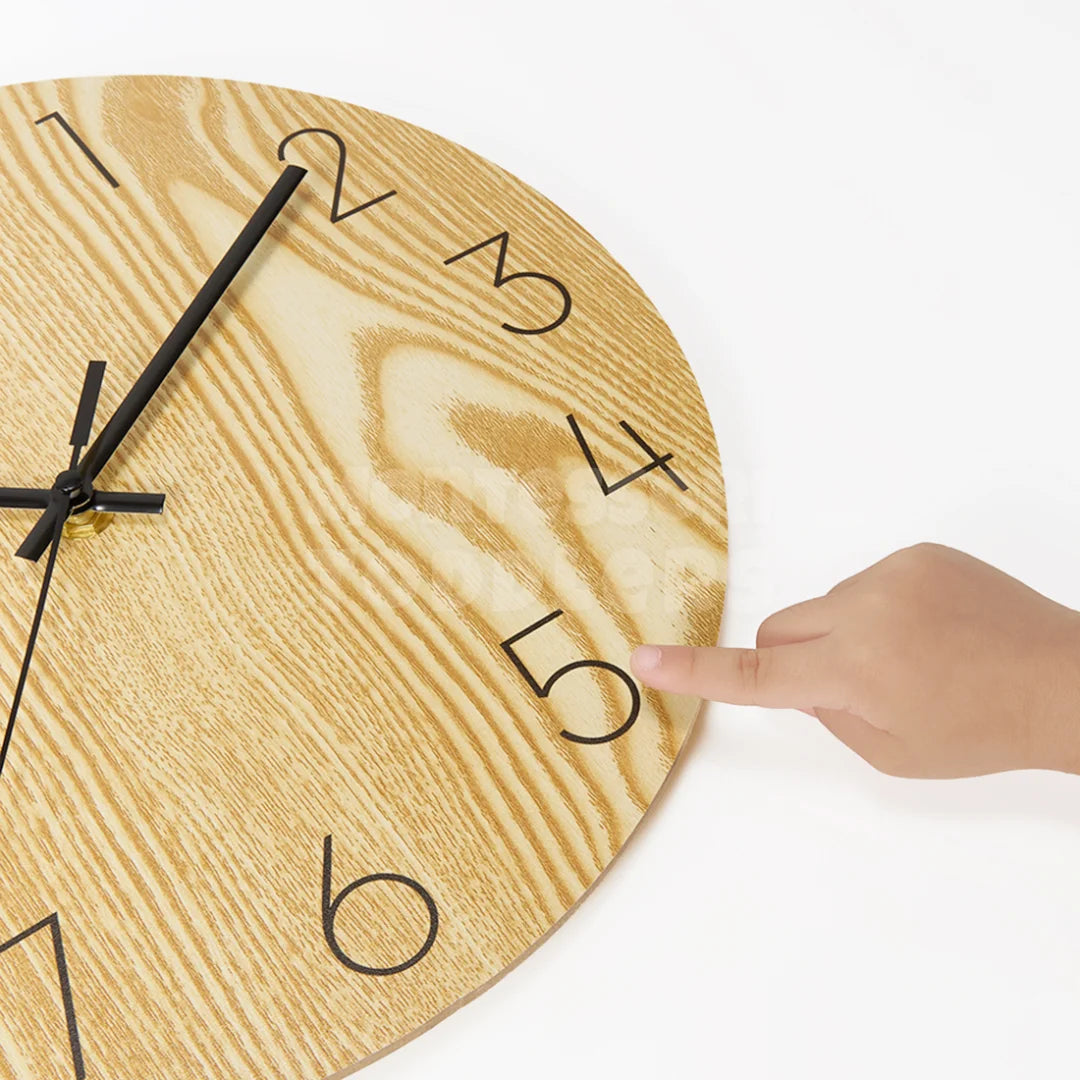 Toddlers Wooden Clock - The perfect clock for the children's room