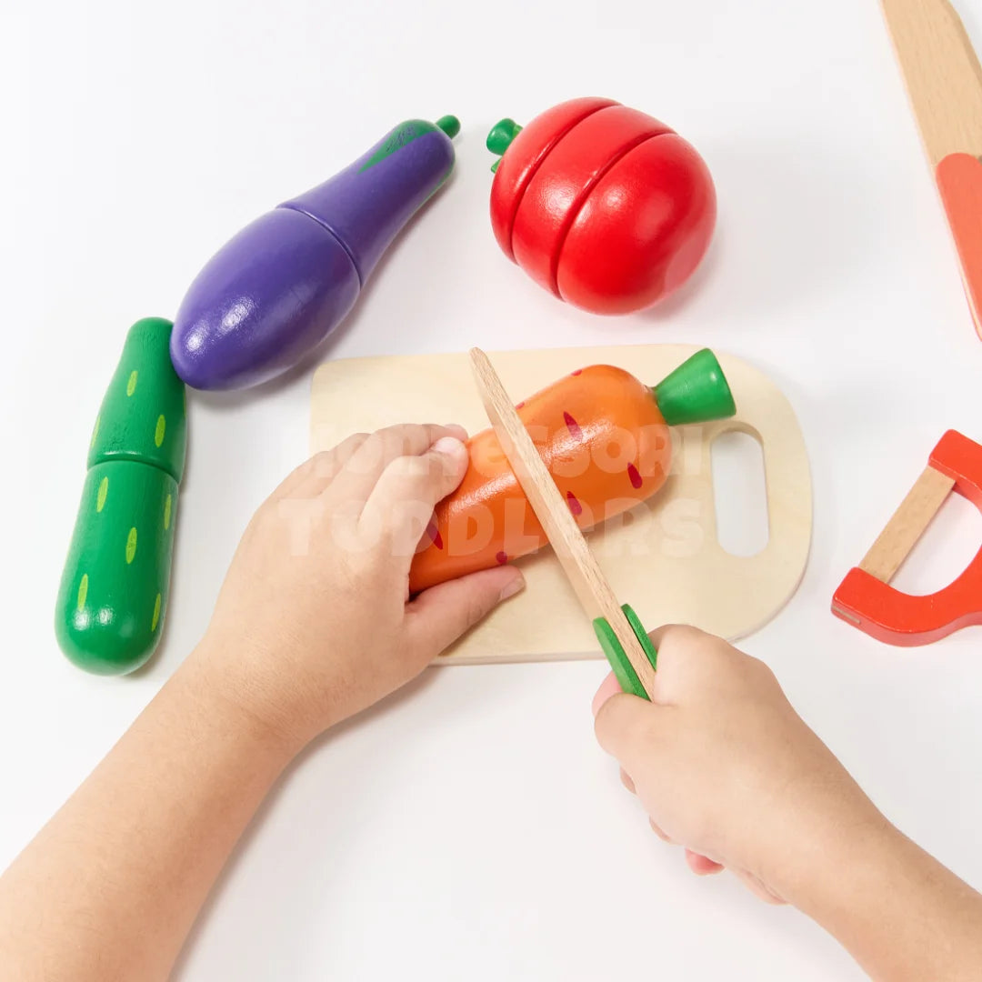 Toddlers Wooden Fruits/Vegetables Set (8pcs)