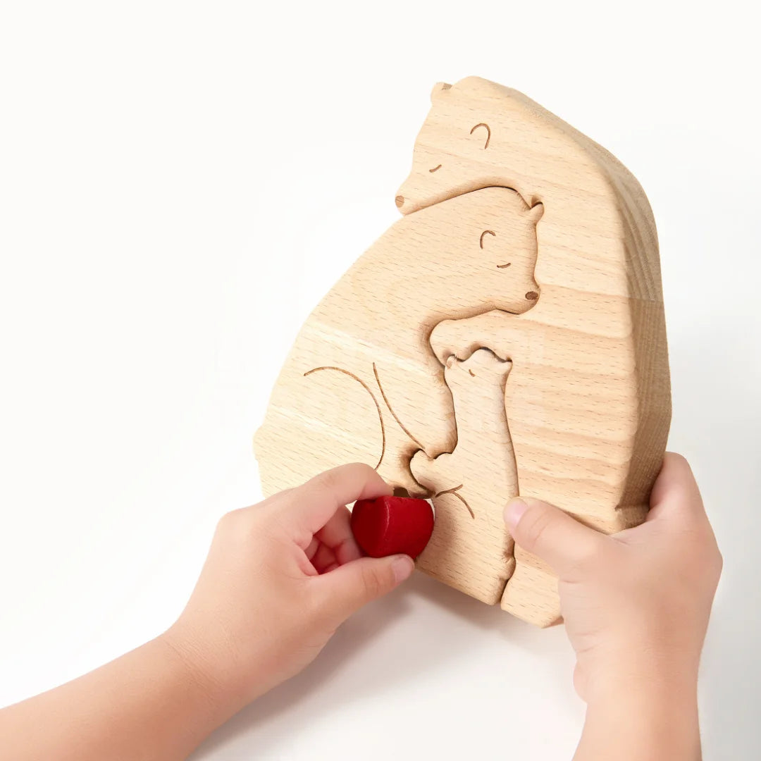 Toddlers Wooden Hugging Bears