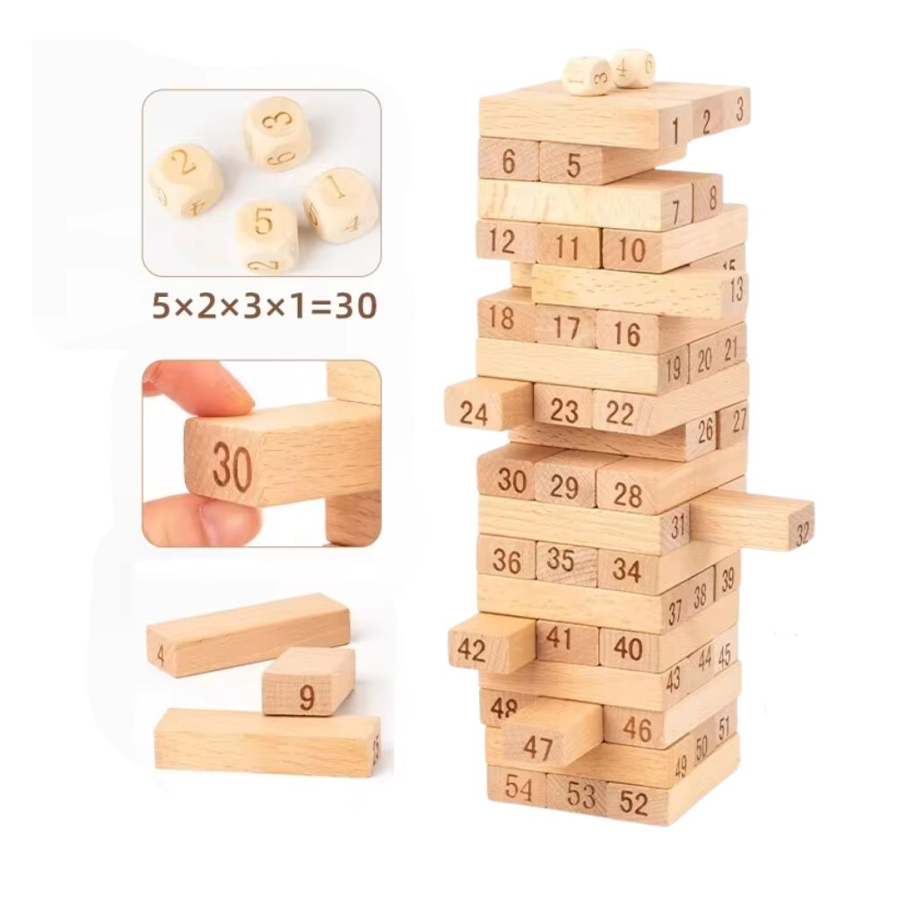 Jenga building shops blocks