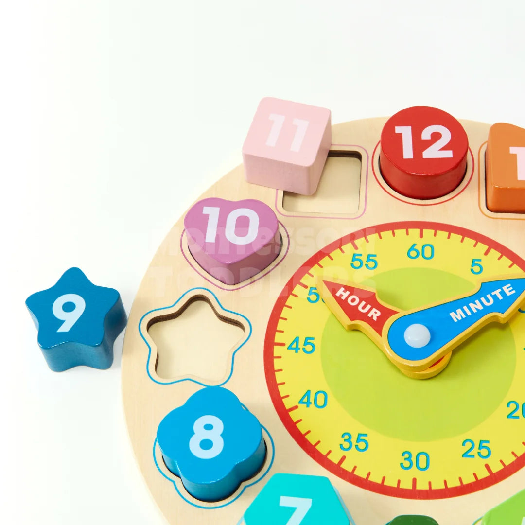 Toddlers Wooden Learning Clock