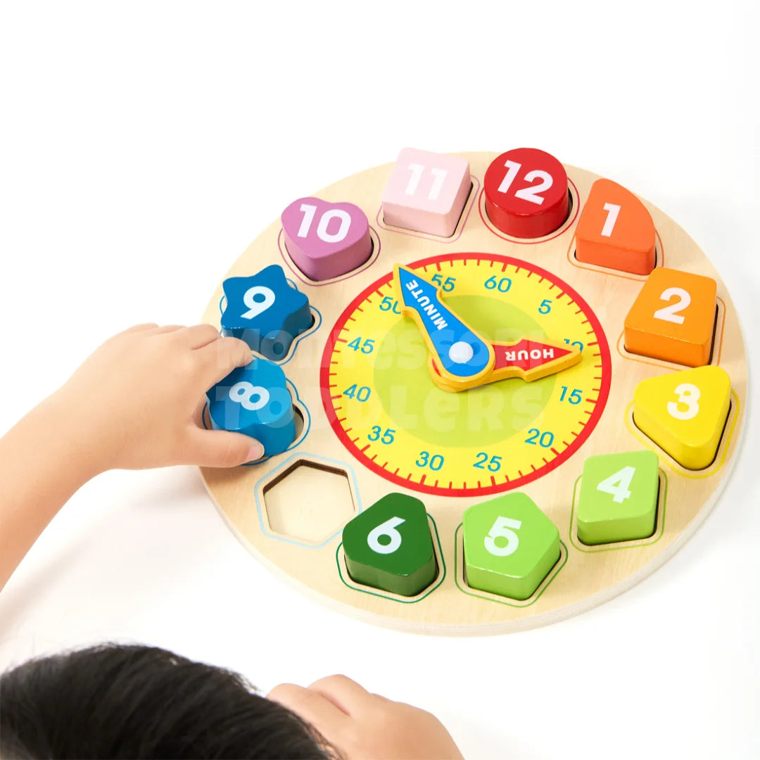 Toddlers Wooden Learning Clock