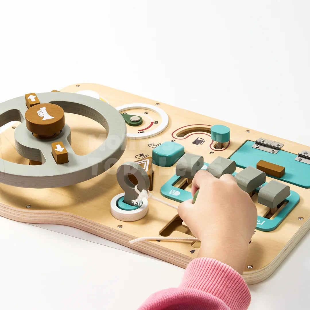 Toddlers Wooden Steering Wheel - Guida l'immaginazione del tuo bambino in avanti 