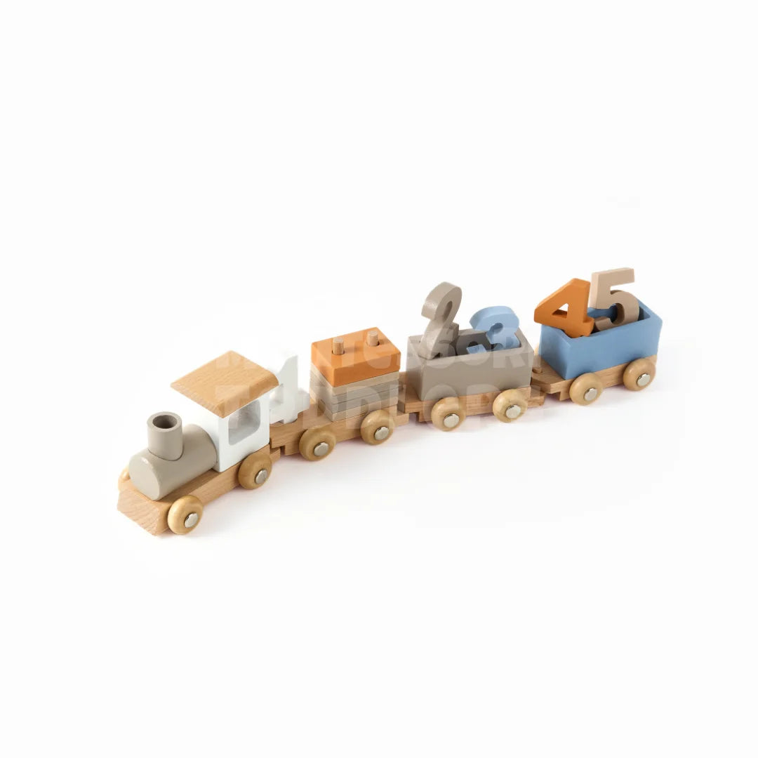 Toddlers Wooden Train Set – learning on track!