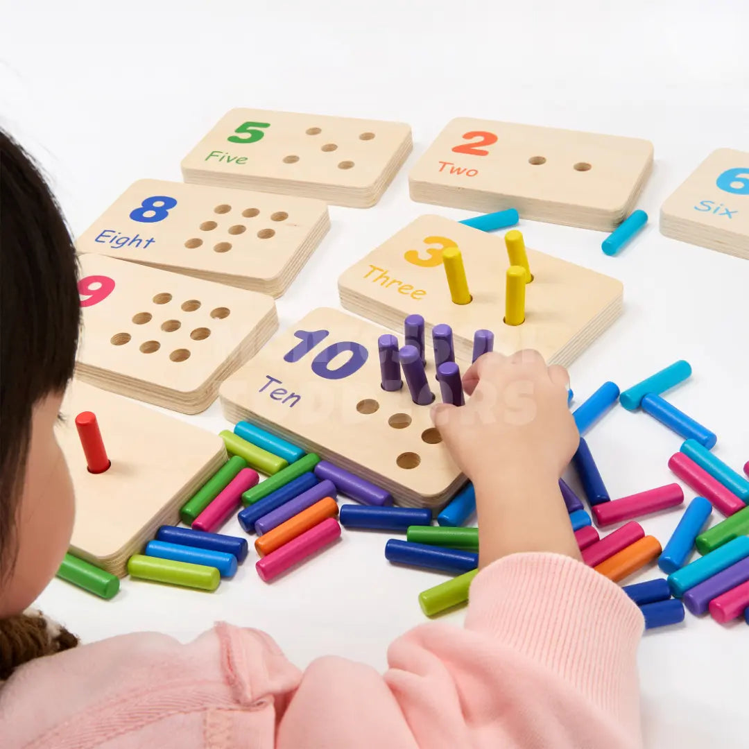 Toddlers Count & Match Board