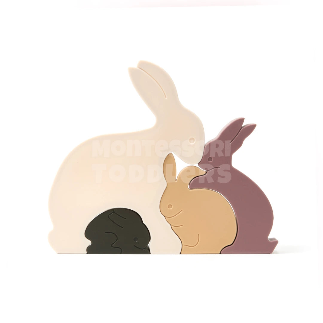 Toddlers Hugging Rabbits