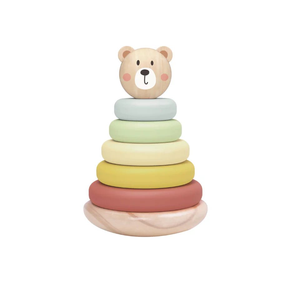 Toddlers Wooden Bear Tower