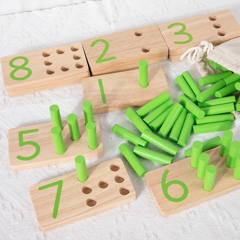 Math String Sticks Toddlers Math Stick Board