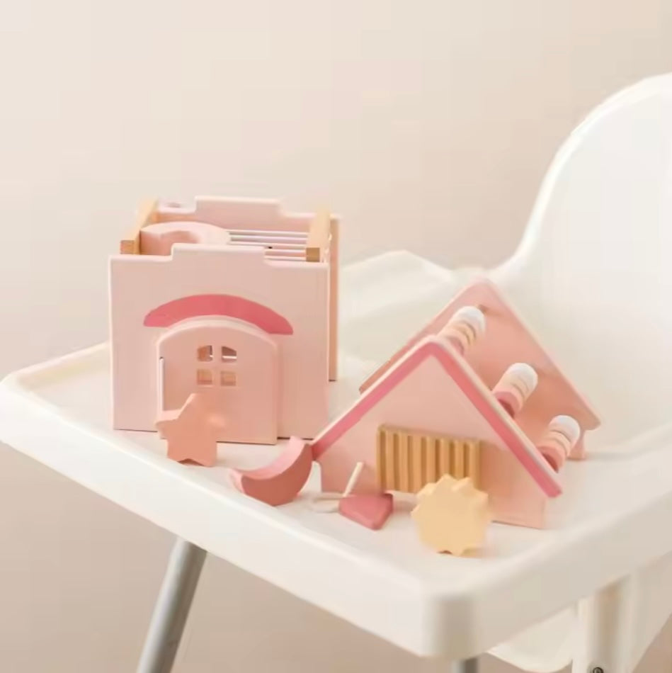 Toddlers Wooden Pink House