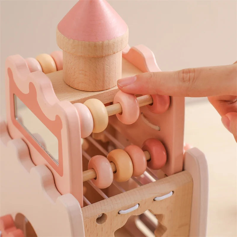 Toddlers Wooden Activity Castle – Imagination meets learning