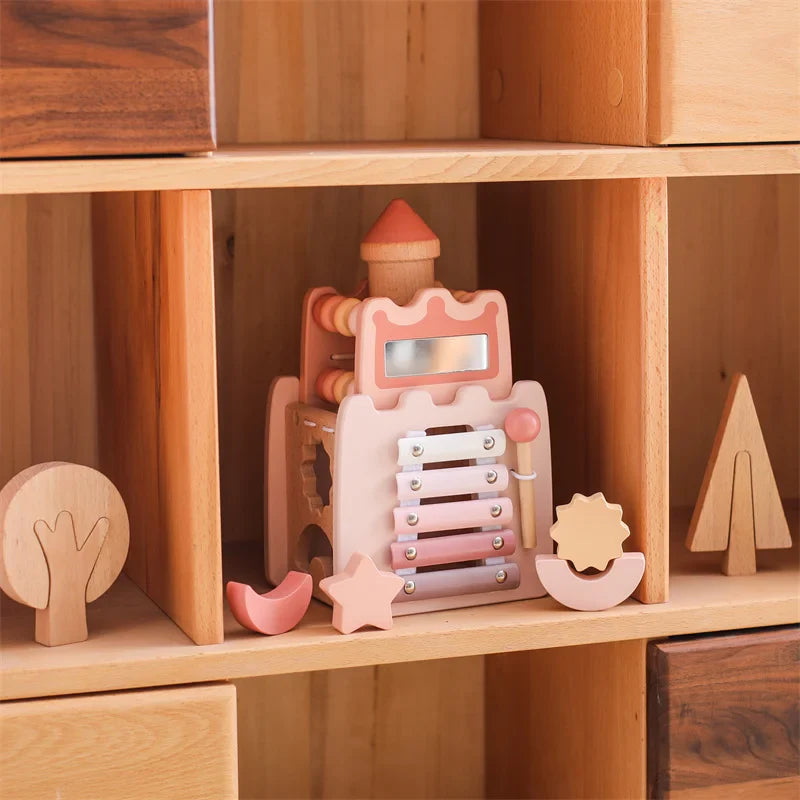 Toddlers Wooden Activity Castle – Imagination meets learning