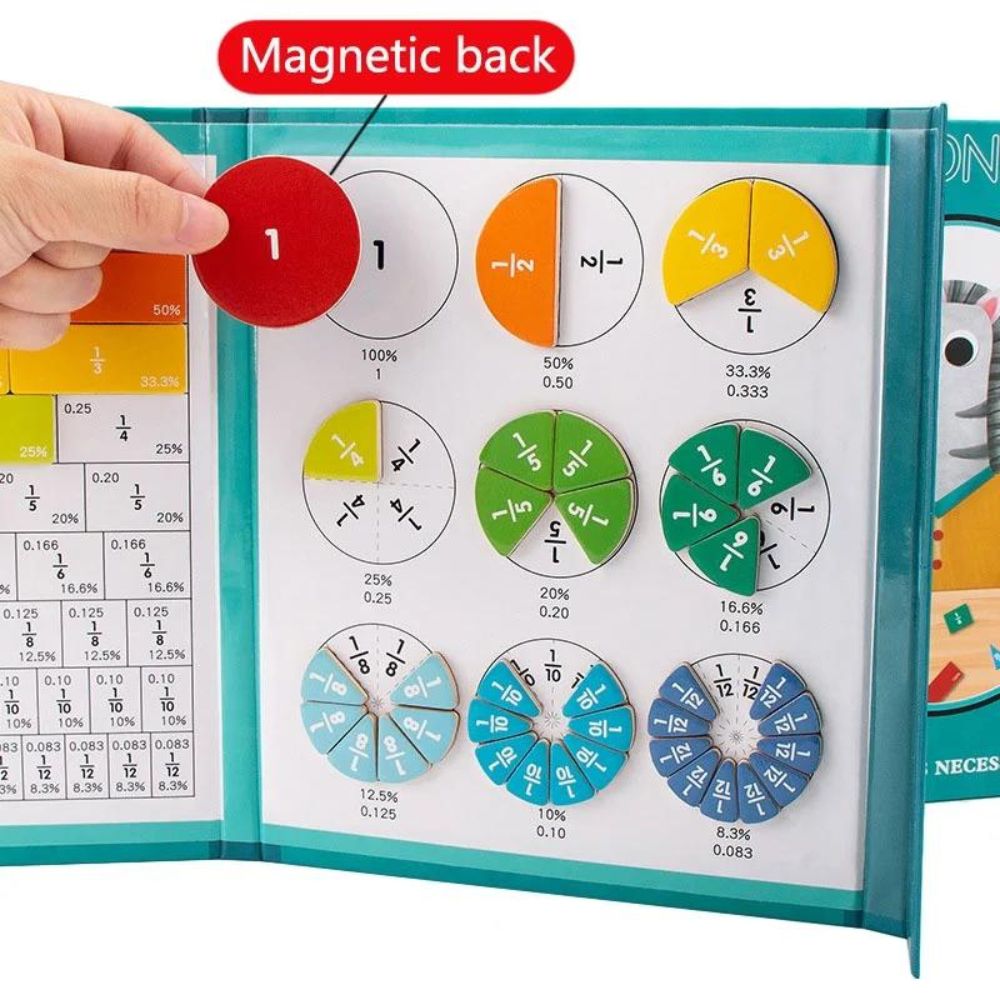 Toddlers Magnetic Fractions - Learning Math Toy