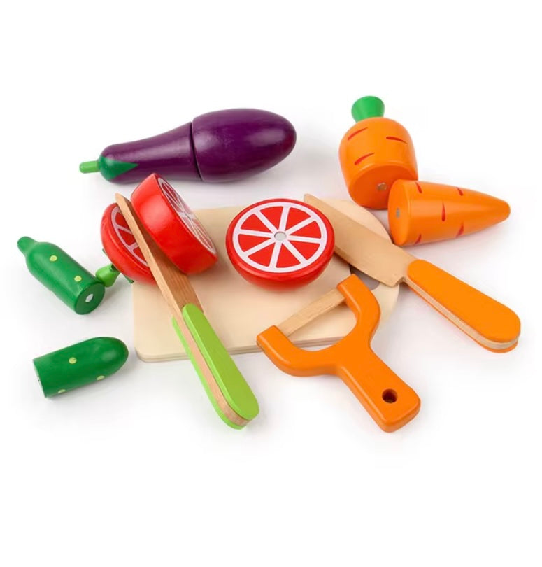 Toddlers Wooden Fruits/Vegetables Set