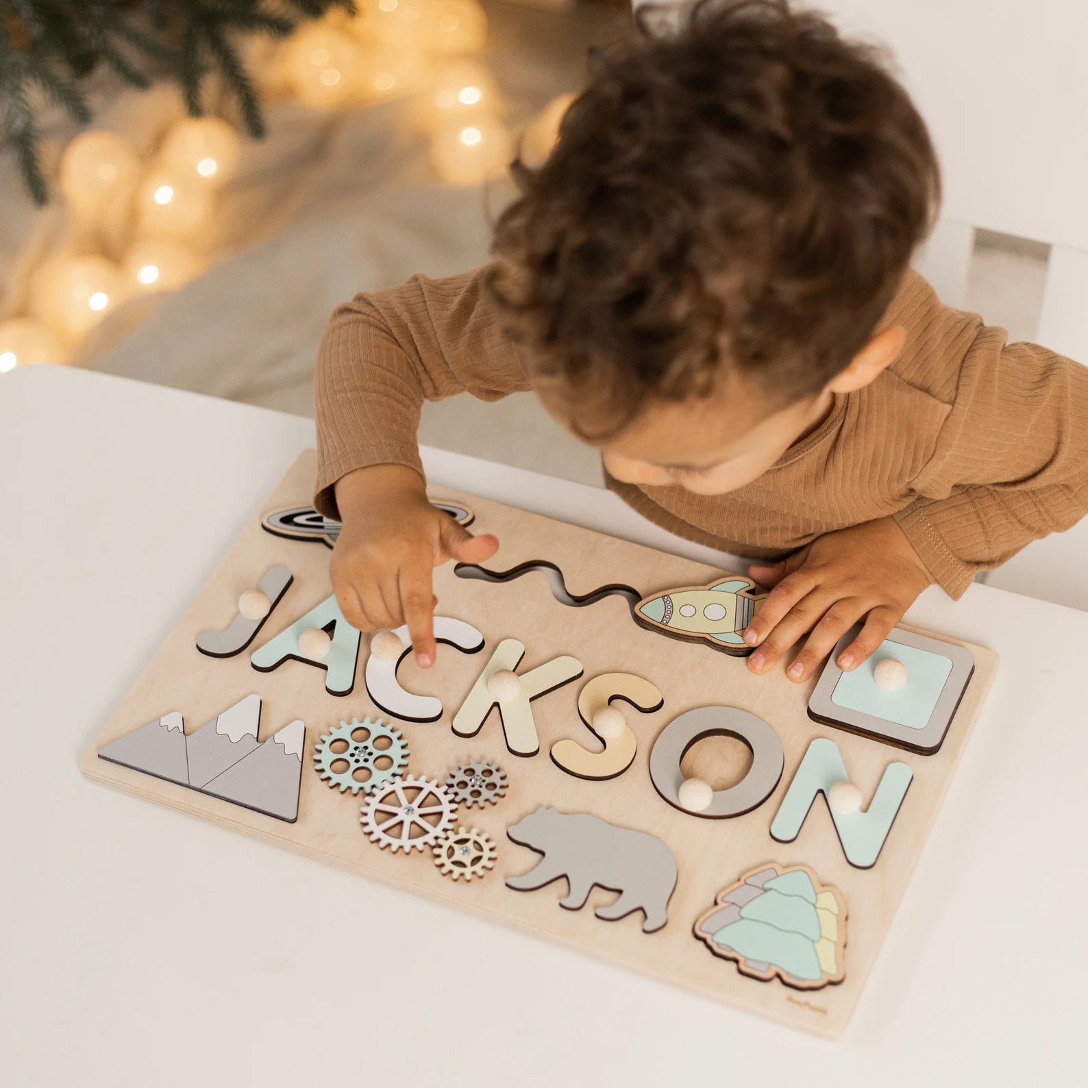 Toddlers Personalized Wooden Puzzle