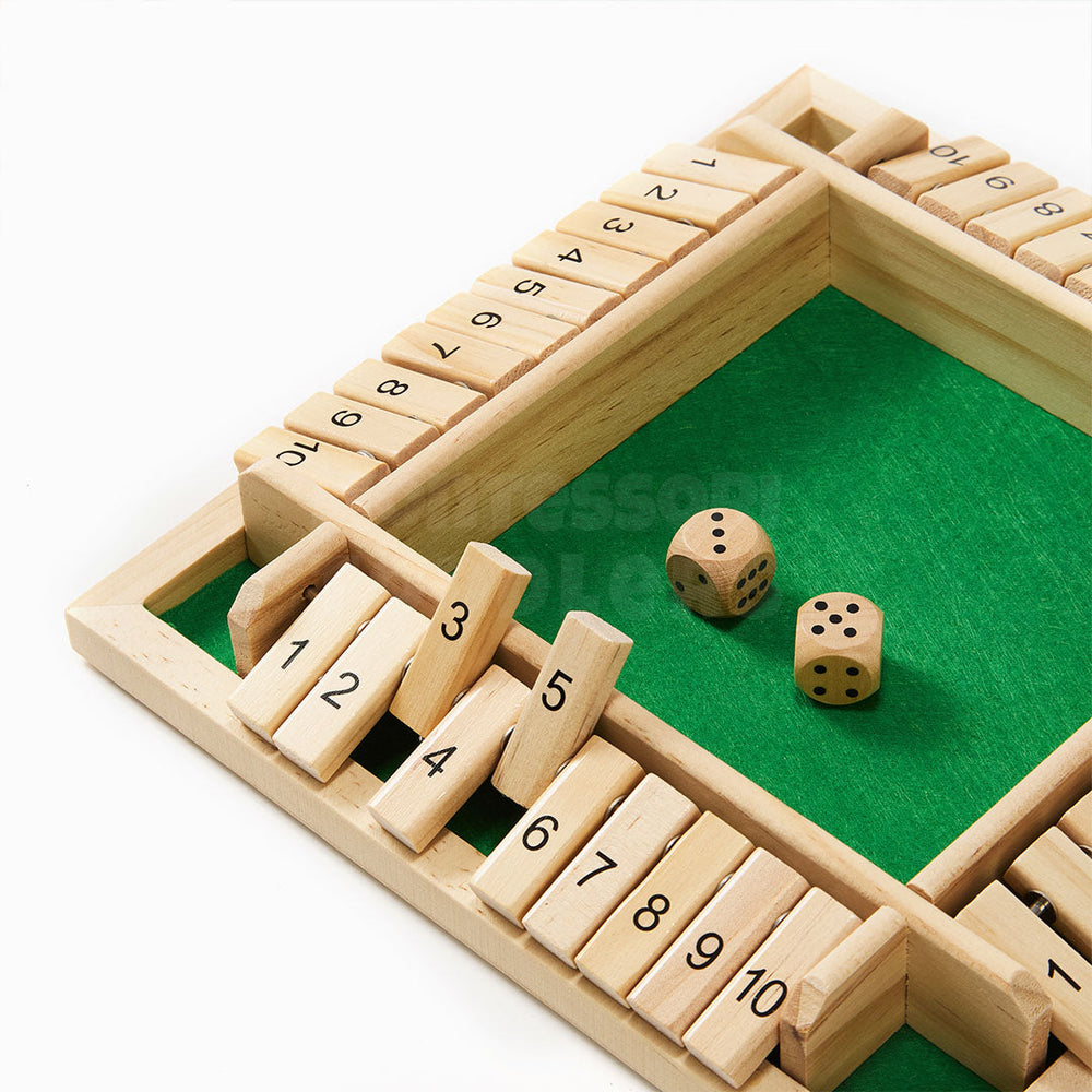 XIABYAYU Gioco da Tavolo in Legno con Dadi, Shut the Box 2-4 Giocatori Giochi da Tavolo, Giochi di Matematica per Bambini, Gioco in Legno per Festa di Famiglia, Bambini e Adulti XIABYAYU Gioco da Tavolo in Legno con Dadi, Shut the Box 2-4 Giocatori Giochi da Tavolo, Giochi di Matematica per Bambini, Gioco in Legno per Festa di Famiglia, Bambini e Adulti