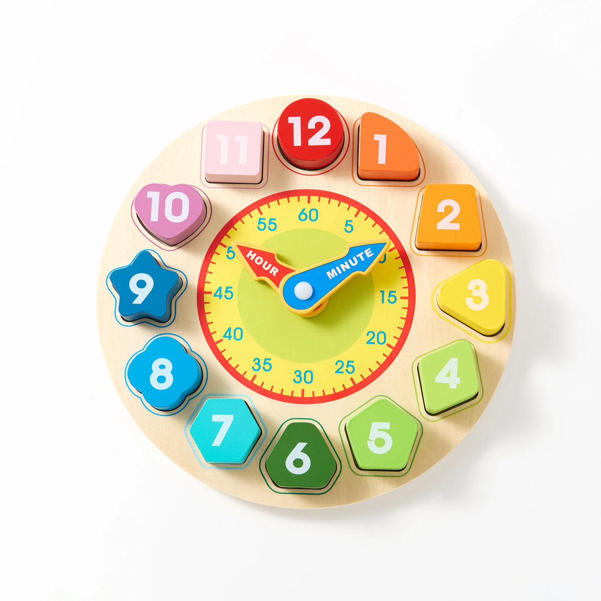 Toddlers Wooden Learning Clock